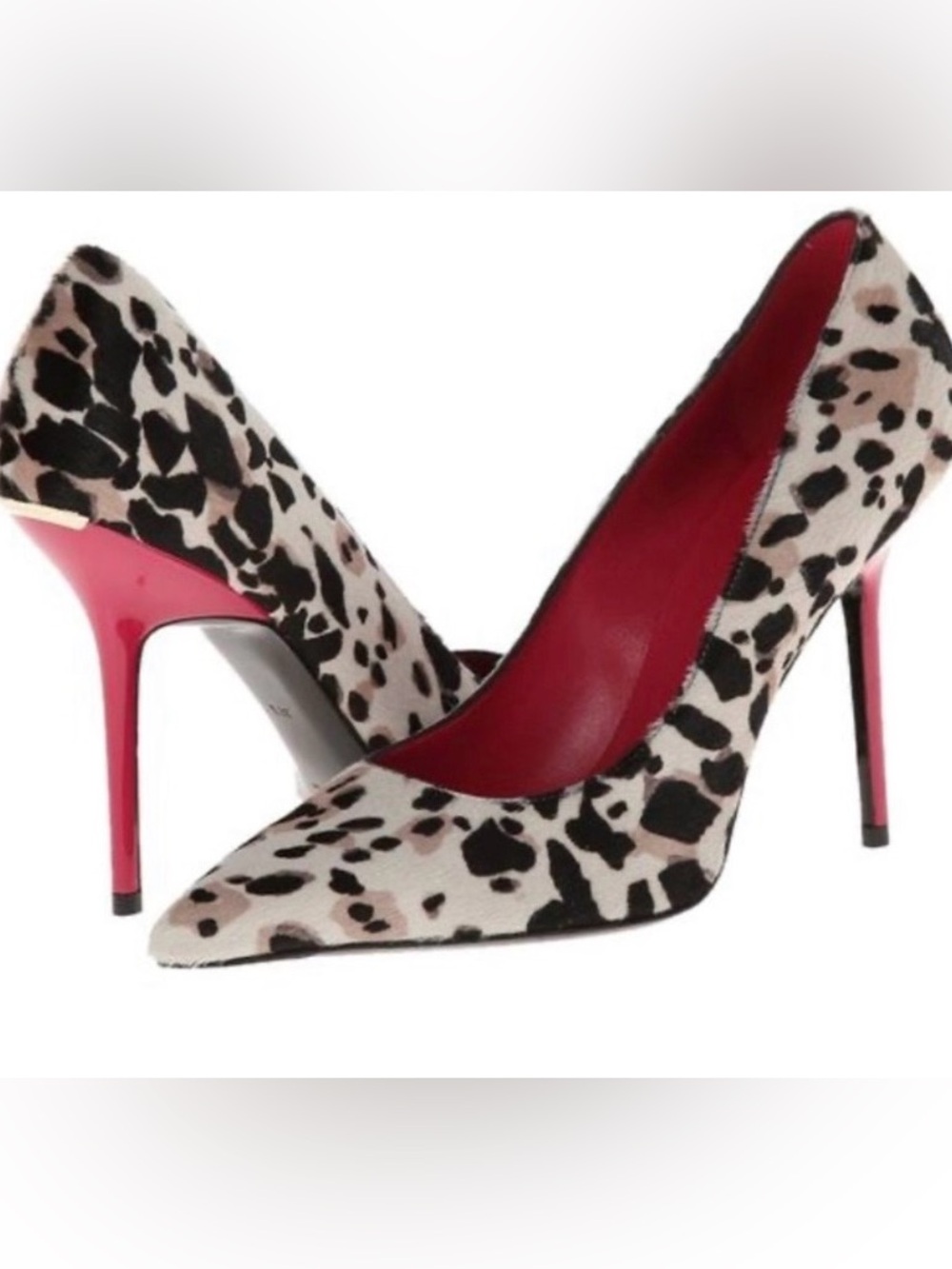 Burberry hillington Calf hair Stilettos Size 38 Animal print Luxury
